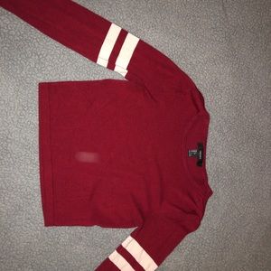 Cropped Varsity style sweater